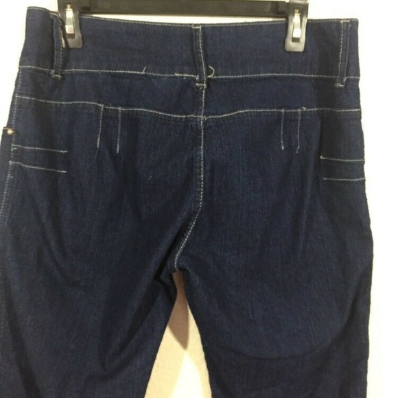 X- Tasy Women's Blue Denim Stretch Bermuda Shorts - Picture 2 of 7